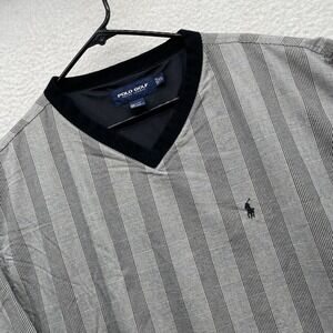 Polo Golf Ralph Lauren Pullover Mens XL Glen Plaid V Neck Windbreaker Preppy Dad